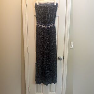 Max Jeans - Blue and White Patterned tank top jumpsuit - Size S